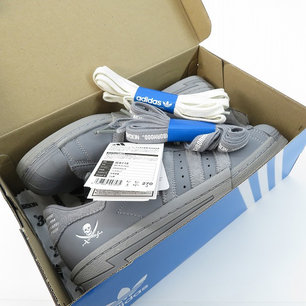 実際に弊社で買取させて頂いた【未使用】adidas×Neighborhood/アディダス×ネイバーフッド Superstar/スーパースター シューズ/スニーカー IE6115/27の画像 7枚目