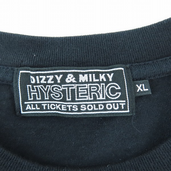 実際に弊社で買取させて頂いたHYSTERIC GLAMOUR/ヒステリックグラマー 半袖Tシャツ 02231CT09/XLの画像 2枚目