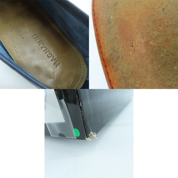 実際に弊社で買取させて頂いたMAGNANNI/マグナーニ レザー ローファー シューズ 38の画像 6枚目