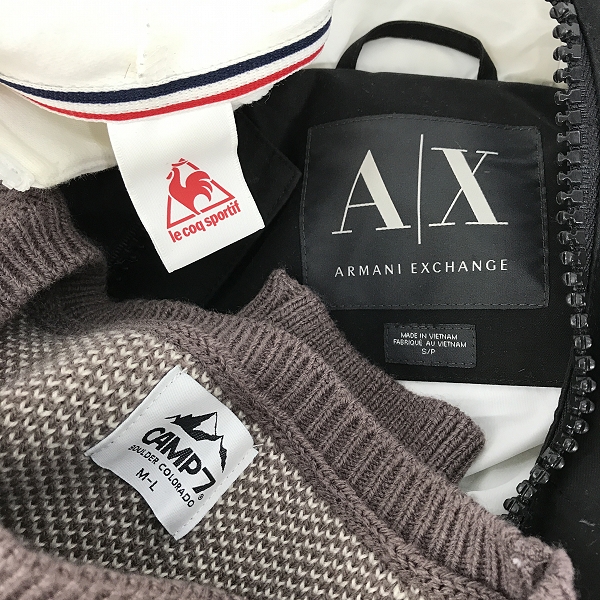 実際に弊社で買取させて頂いた【おまとめ】アルマーニエクスチェンジ/ルコックスポルティフ/キャンプセブン  パーカー/セーター/アウターの画像 1枚目