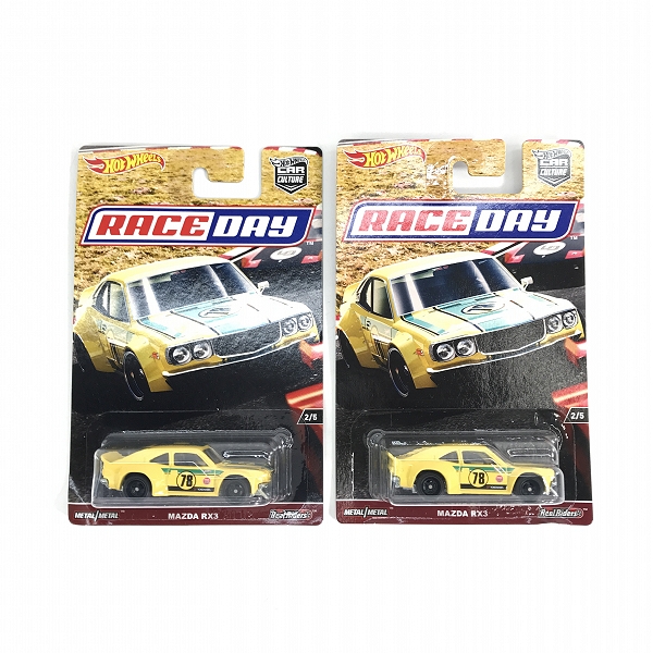 実際に弊社で買取させて頂いた【おまとめ/未開封】Hot Wheels /ホットウィール CAR CULTURE RACE DAY MAZDA RX-3 ミニカーの画像 2枚目