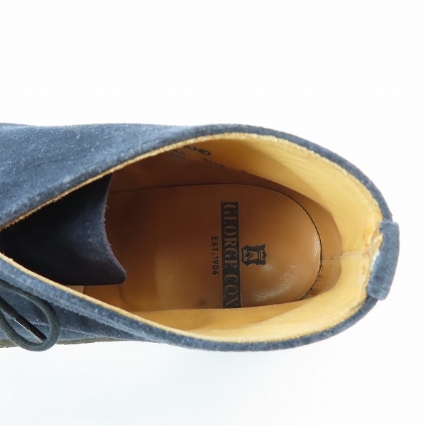 実際に弊社で買取させて頂いたGEORGE COX/ジョージコックス 4845 チャッカ―ブーツ イングランド製 size:6の画像 4枚目