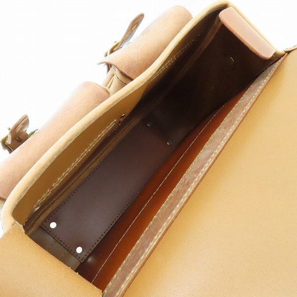 実際に弊社で買取させて頂いたHERZ/ヘルツ 50周年/50th記念 ギボシ留めショルダーバッグ CK-100の画像 4枚目