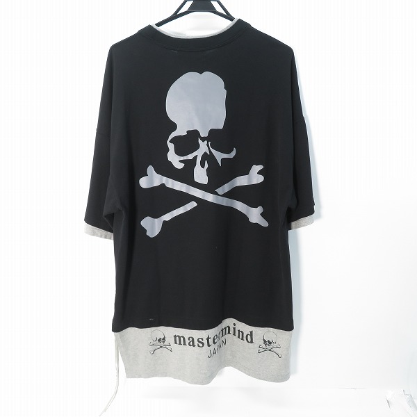 実際に弊社で買取させて頂いたmastermind JAPAN/マスターマインドジャパン スカルプリント オーバーサイズ レイヤードTシャツ MJ21E06-TS071-017/Mの画像 1枚目