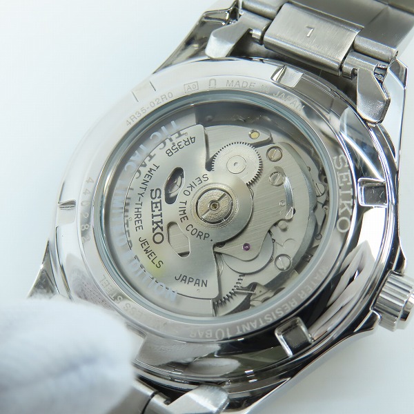 実際に弊社で買取させて頂いたSEIKO×TiCTAC/セイコー×チックタック 35周年記念 自動巻き 腕時計/ウォッチ 4R35-02R0/SZSB006 の画像 4枚目