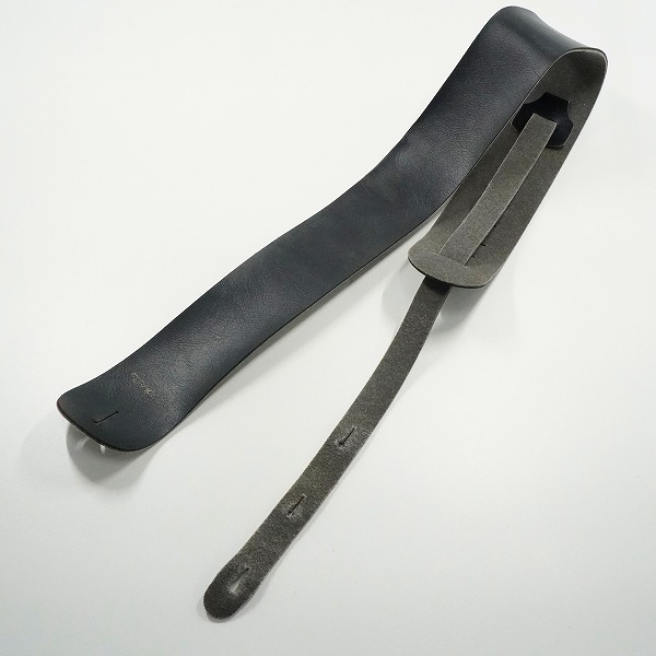 実際に弊社で買取させて頂いたFERNANDES/フェルナンデス レザー調 ストラップ ギターストラップ ベースストラップ ブラック系の画像 1枚目