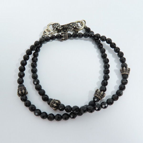 実際に弊社で買取させて頂いたJustin Davis/ジャスティンデイビス BLACK SERPENT/CROWN ブラックサーペント/クラウン ブレスレット SBJ640の画像 4枚目