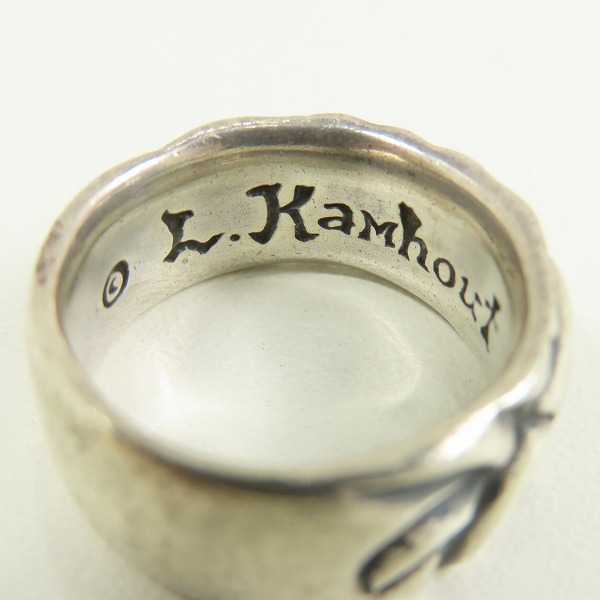 実際に弊社で買取させて頂いたLEONARD KAMHOUT/レナードカムホート アフターグローリング 17号の画像 6枚目