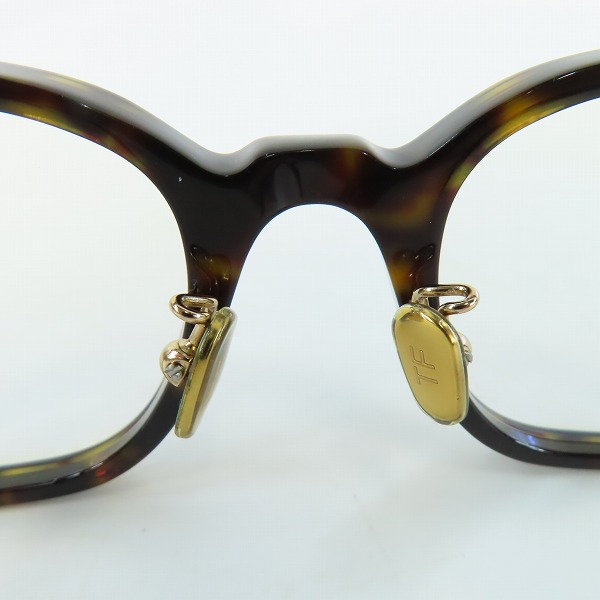 実際に弊社で買取させて頂いたTOM FORD/トムフォード 日本企画モデル ウエリントン型 アイウエア/メガネフレーム TF5858-D-B 052の画像 3枚目