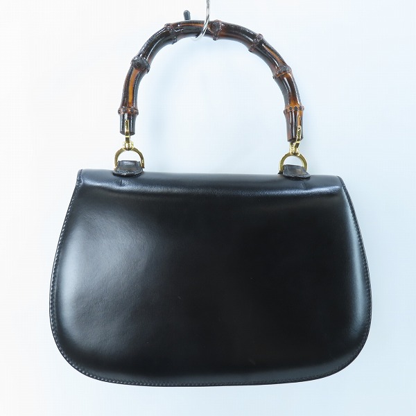 実際に弊社で買取させて頂いたGUCCI/グッチ オールドグッチ/ヴィンテージ バンブー レザーハンドバッグ の画像 1枚目
