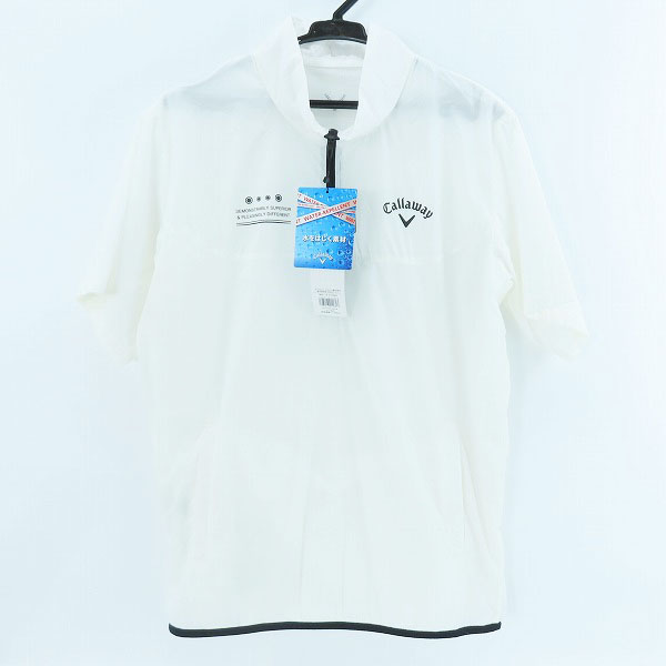 実際に弊社で買取させて頂いた【未使用】Callaway/キャロウェイ ゴルフウェア ストレッチリップストップ半袖ハーフジップブルゾン C22116100/M