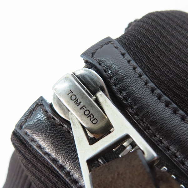 実際に弊社で買取させて頂いたTOM FORD/トムフォード LIGHT SUEDE TRACK BOMBER/ライトスエード トラックボンバー スエード ジャケット/46の画像 9枚目