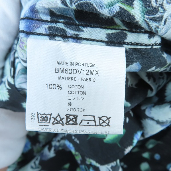 実際に弊社で買取させて頂いた【JPタグ】GIVENCHY/ジバンシィ Hawaii Floral Short Sleeve ハワイアン半袖シャツ BM60DV12MX/39の画像 4枚目