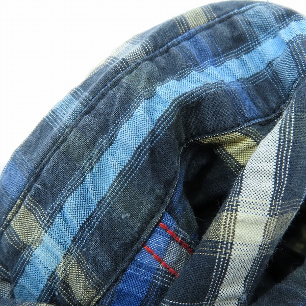 実際に弊社で買取させて頂いたSUGAR CANE/シュガーケーン チェック柄 半袖 ウエスタンシャツ SC32230 Mの画像 4枚目