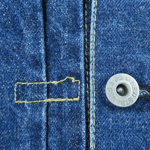実際に弊社で買取させて頂いたLEVIS/リーバイス 506 1st ビッグE デニムジャケット J22刻印 71506-XX/38の画像 7枚目