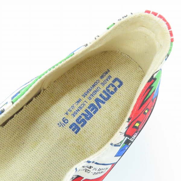 実際に弊社で買取させて頂いたCONVERSE/コンバース ALL STAR COMIC OX ローカットスニーカー/9.5の画像 4枚目