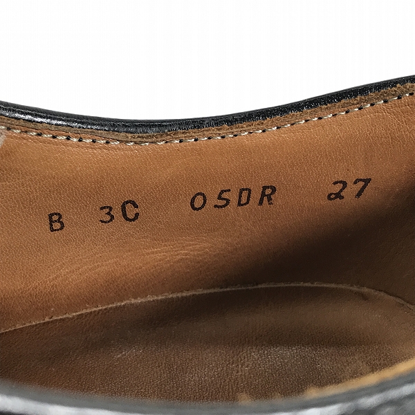 実際に弊社で買取させて頂いたREGAL/リーガル ウイングチップ外羽根 ゴアテックス 05DR/27の画像 5枚目