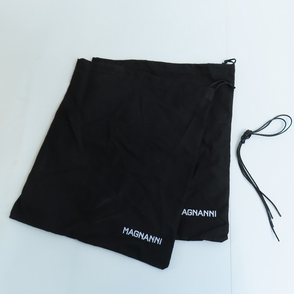 実際に弊社で買取させて頂いたMAGNANNI/マグナーニ レザー サイドレース シューズ ブラック 15024/41の画像 8枚目