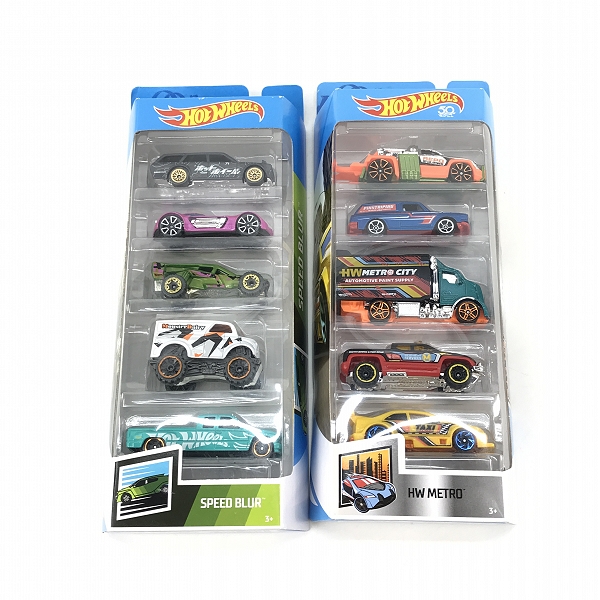 実際に弊社で買取させて頂いた【未開封】Hot Wheels/ホットウィール 5-pack SPEED BLUR/スピードブル HW Metro/メトロ 5台入りパック 2点セット