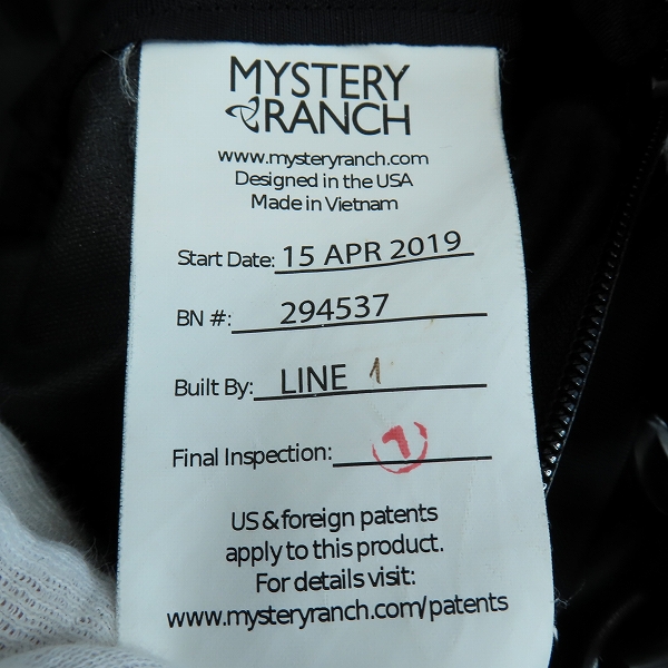 実際に弊社で買取させて頂いたMYSTERY RANCH/ミステリーランチ  リュックサック/バックパックの画像 4枚目