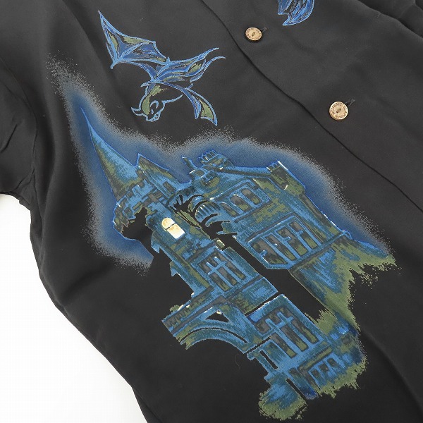 実際に弊社で買取させて頂いた【未使用】HYSTERIC GLAMOUR/ヒステリックグラマー Grim Reaper 開襟 オープンカラー アロハシャツ 02172AH03/Sの画像 5枚目