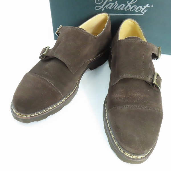 実際に弊社で買取させて頂いたParaboot/パラブーツ WILLIAM MARCHE II ウィリアム スウェード ダブル モンクストラップ シューズ 981448 6