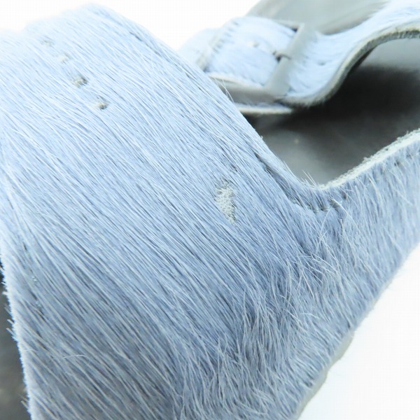 実際に弊社で買取させて頂いたRick Owens×BIRKENSTOCK/リックオウエンス×ビルケンシュトック アリゾナ ファー サンダル/26.5の画像 9枚目