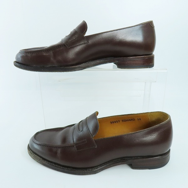 実際に弊社で買取させて頂いたJalan Sriwijaya×UNITED ARROWS/ジャランスリウァヤ×ユナイテッドアローズ コインローファー ブラウン 98857/38の画像 3枚目