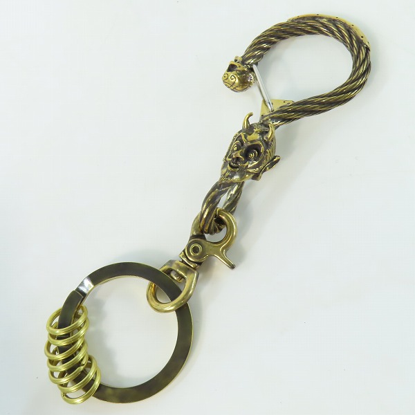 実際に弊社で買取させて頂いた(1)Gangsterville×galcia/ギャングスタービル×ガルシア キーホルダー DEVIL/デビル ブラス 真鍮 キーフック 15cm