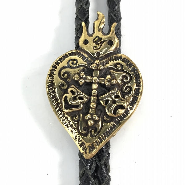 実際に弊社で買取させて頂いた(4)Gangsterville×galcia/ギャングスタービル×ガルシア TWO FACE/ダブルフェイス BOLO TIE/ボロタイ/ループタイ ブラス/真鍮の画像 1枚目