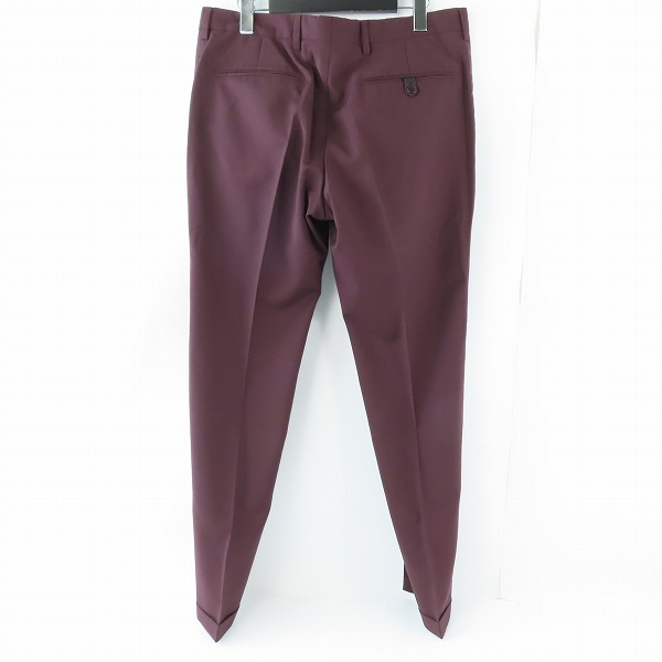 実際に弊社で買取させて頂いたPRADA/プラダ 2017年製 バックポケットロゴ スラックスパンツ UPA841/50の画像 1枚目