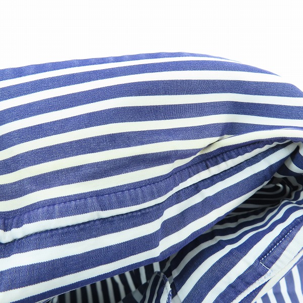 実際に弊社で買取させて頂いたORIAN per/オリアン EDIFICE  ストライプシャツ/38の画像 4枚目