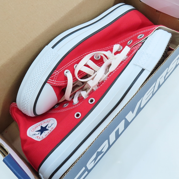 実際に弊社で買取させて頂いたCONVERSE/コンバース ALL STAR HI/オール スター ハイ スニーカー RED/レッド M9621/26の画像 8枚目