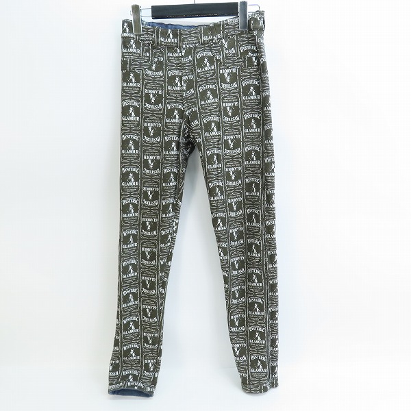 実際に弊社で買取させて頂いたHYSTERIC GLAMOUR/ヒステリックグラマー 21AW WHISKY柄 リバーシブル スウェット パンツ 01211CP02/Fの画像 2枚目