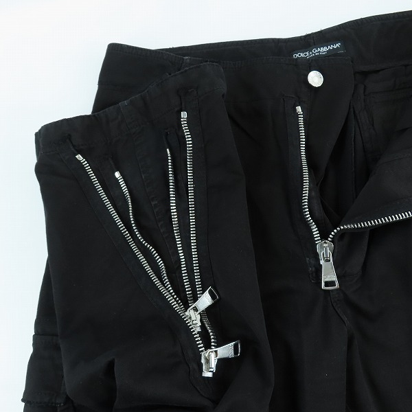実際に弊社で買取させて頂いたDOLCE&GABBANA/ドルチェ&ガッバーナ メタルプレート ミリタリー カーゴパンツ フライトパンツ TE-GZR0ET/50の画像 2枚目