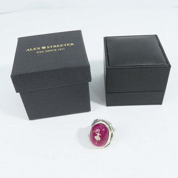 実際に弊社で買取させて頂いたALEX STREETER/アレックスストリーター エンジェルハートリング ソードピアスドハート/15号の画像 8枚目