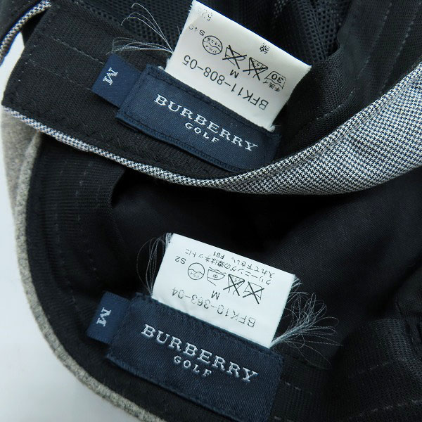 実際に弊社で買取させて頂いたBURBERRY GOLF/バーバリー ゴルフ キャスケット/2点セットの画像 3枚目
