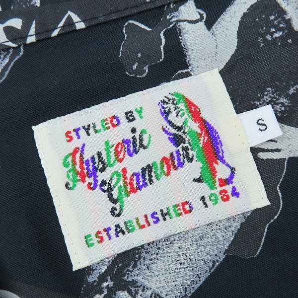 実際に弊社で買取させて頂いた【未使用】HYSTERIC GLAMOUR/ヒステリックグラマー MONDO VISION柄 アロハシャツ 02211AH06/Sの画像 2枚目