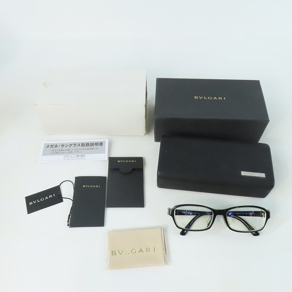 実際に弊社で買取させて頂いたBVLGARI/ブルガリ 度入り メガネフレーム/アイウェア 3025D-501の画像 9枚目