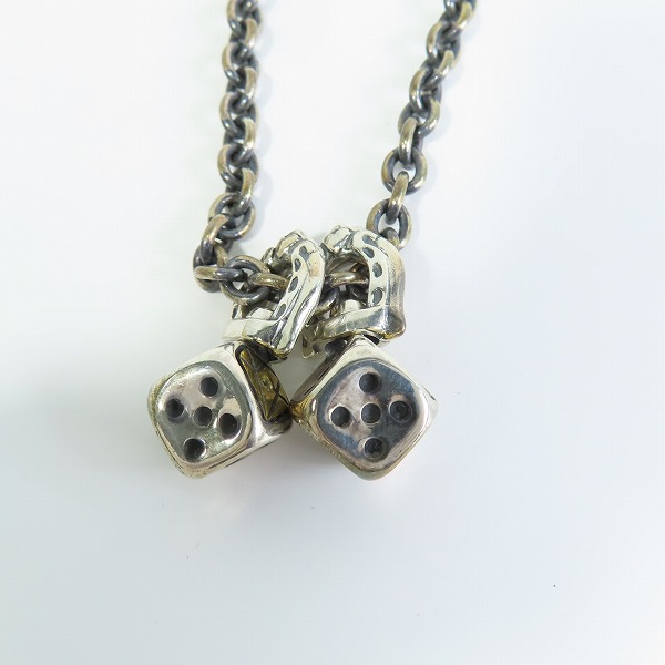 実際に弊社で買取させて頂いたGangsterville×galcia/ギャングスタービル×ガルシア DICE TOP/CHIAN SET/ダイス ネックレスの画像 1枚目