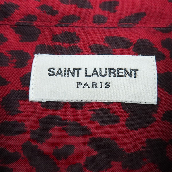 実際に弊社で買取させて頂いた【JPタグ】SAINT LAURENT PARIS/サンローランパリ レオパード シャツ/319540 YVP36/39の画像 2枚目