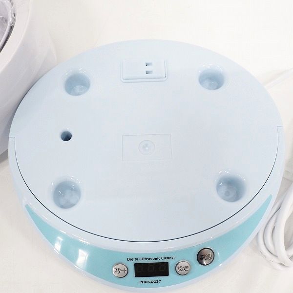実際に弊社で買取させて頂いた【未使用】サンワサプライ 200-CD037 超音波洗浄機 分離式 プラモデル メガネ アクセサリー 入れ歯 時計 洗浄の画像 3枚目