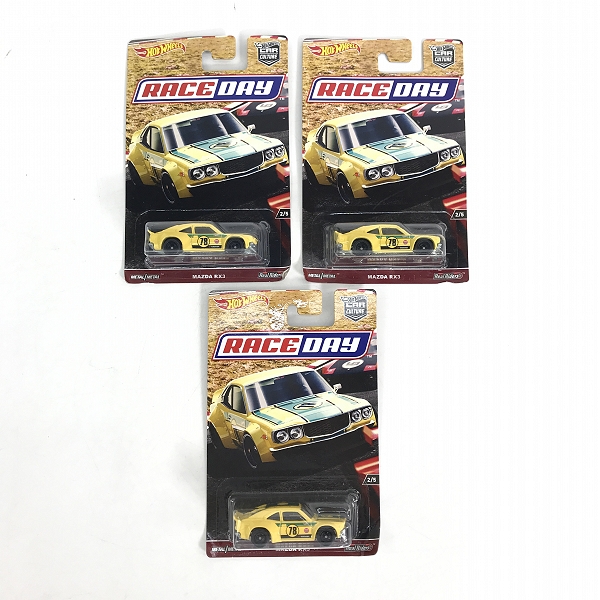 実際に弊社で買取させて頂いた【おまとめ/未開封】Hot Wheels /ホットウィール CAR CULTURE RACE DAY MAZDA RX-3 ミニカーの画像 1枚目