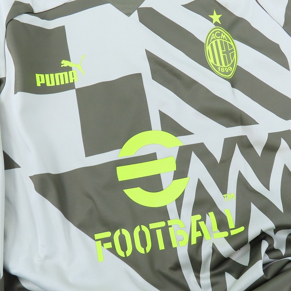 実際に弊社で買取させて頂いた【未使用】PUMA/プーマ 22-23 ACミラン プレマッチ ニットトップ 767550-07/Lの画像 5枚目