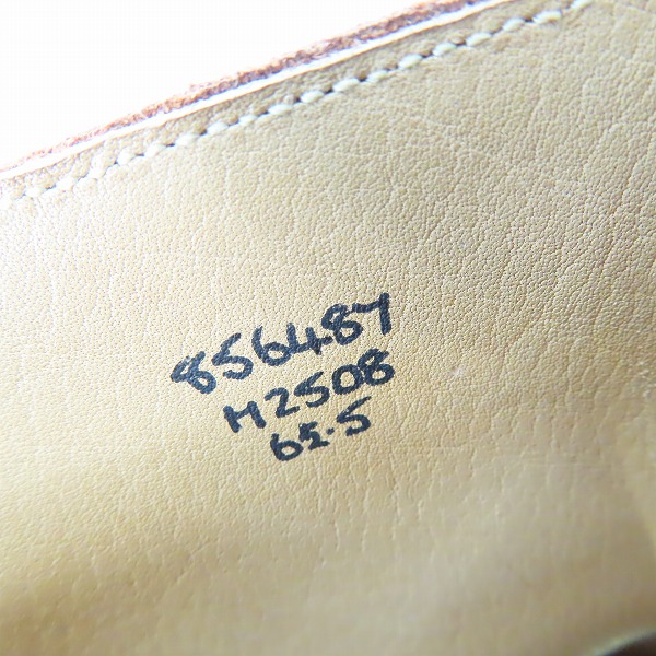 実際に弊社で買取させて頂いたTrickers/トリッカーズ MOLTON/モールトン カントリーブーツ ウイングチップ M2508/6.5の画像 5枚目