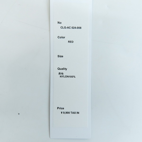 実際に弊社で買取させて頂いたCHALLENGER/チャレンジャー バンダナ巾着 バッグ レッド CLG-AC 024-008の画像 5枚目