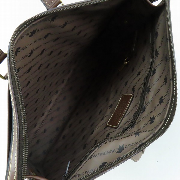 実際に弊社で買取させて頂いたHUNTING WORLD/ハンティングワールド サファリトゥデイ 2way ブリーフケース ビジネスバッグの画像 3枚目