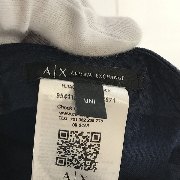 実際に弊社で買取させて頂いたARMANI EXCHANGE/アルマーニエクスチェンジ AX ロゴ キャップの画像 5枚目
