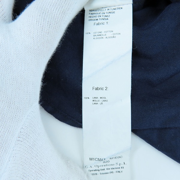 実際に弊社で買取させて頂いたEMPORIO ARMANI/エンポリオアルマーニ 胸ロゴ刺繍 リブ付きシャツ 38/15の画像 5枚目