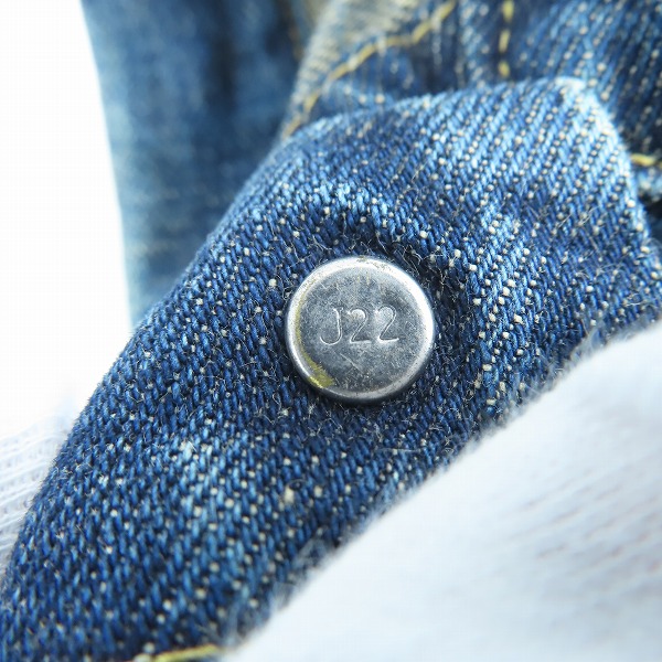 実際に弊社で買取させて頂いたLEVIS/リーバイス 506 1st ビッグE デニムジャケット J22刻印 71506-XX/40の画像 6枚目